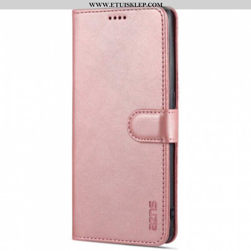 Etui Folio do Oppo Reno 6 5G Efekt Skóry Azns